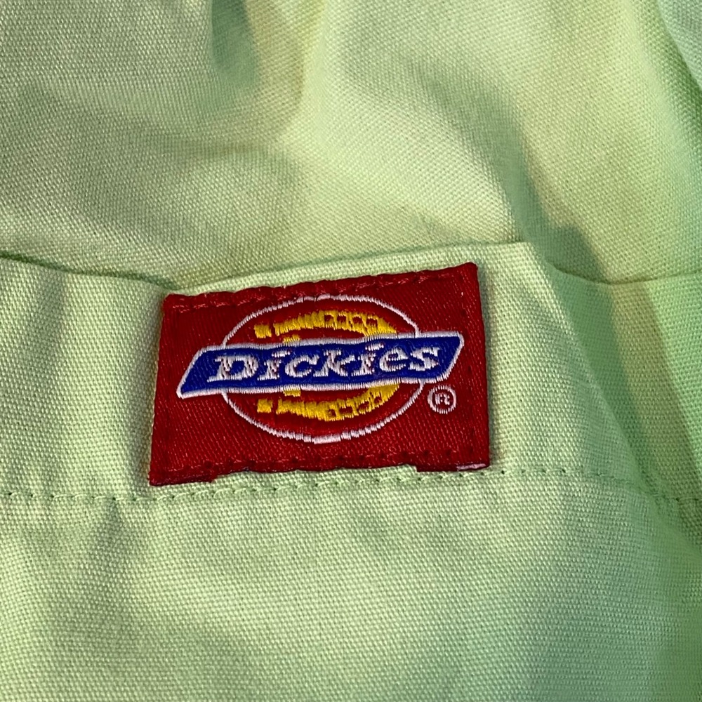 Dickies Scrub Pants Women Small Lime Green Drawstring Cargo Medical Uniform EUC - Picture 5 of 5